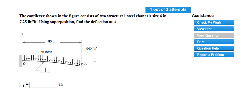 Solved The cantilever shown in the figure consists of two | Chegg.com
