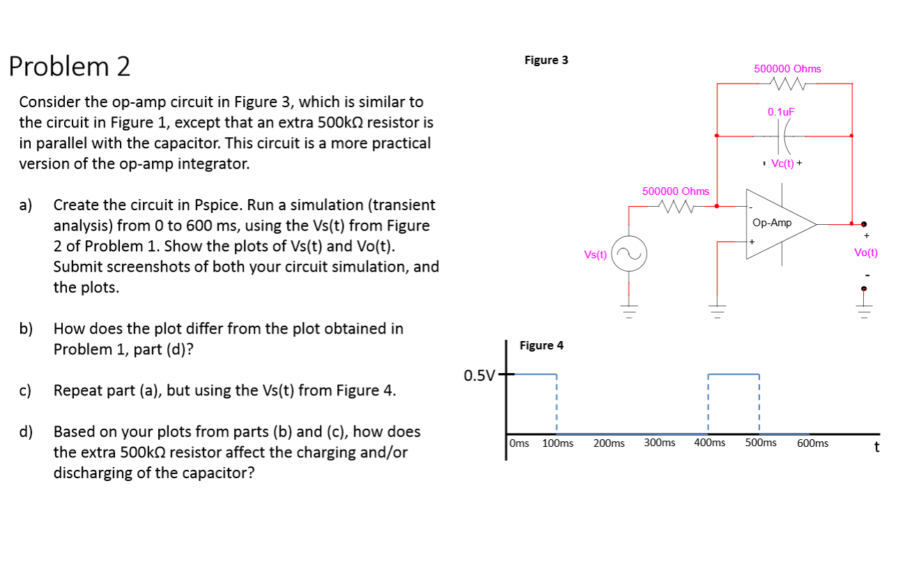 Solved Consider the op-amp circuit in Figure 3, which is | Chegg.com