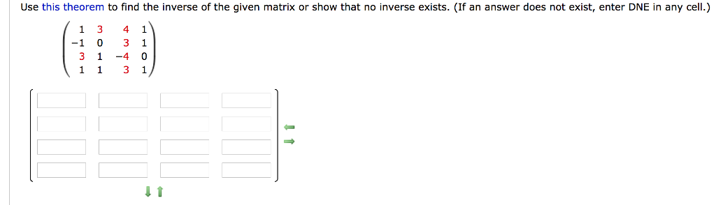 Solved Use This Theorem To Find The Inverse Of The Given Chegg Solved Use This Theorem To Find The Inverse Of The Given Chegg