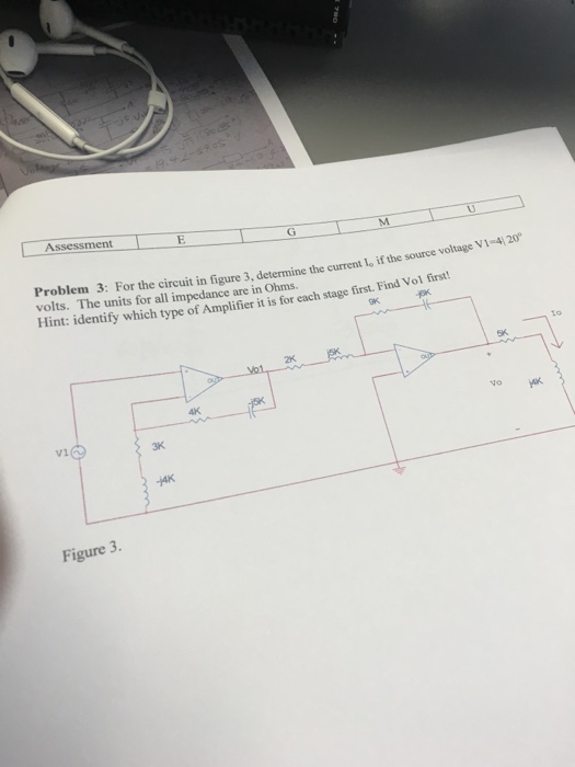 Solved For the circuit in figure 3, determine the current | Chegg.com
