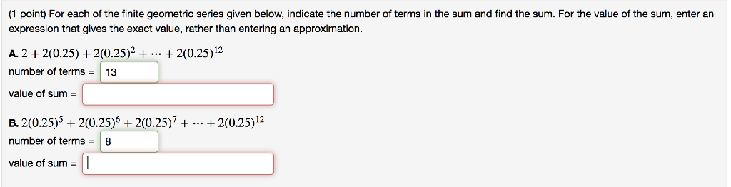 solved-1-point-for-each-of-the-finite-geometric-series-chegg