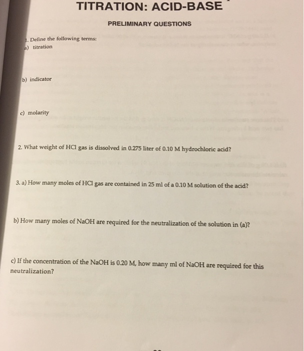 Solved Define the following terms titration indicator