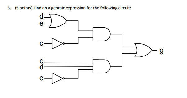 Solved Find an algebraic expression for the following | Chegg.com