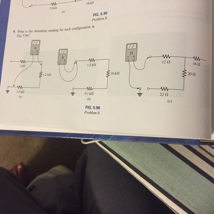 Solved What is the ohmmeter reading for each configuration