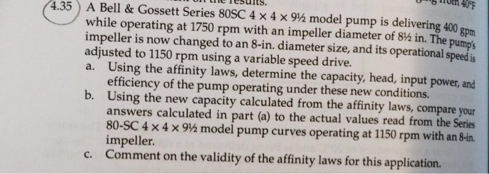 Solved a bell gossett series 80sc 4 times 4 times 9 1 2 chegg