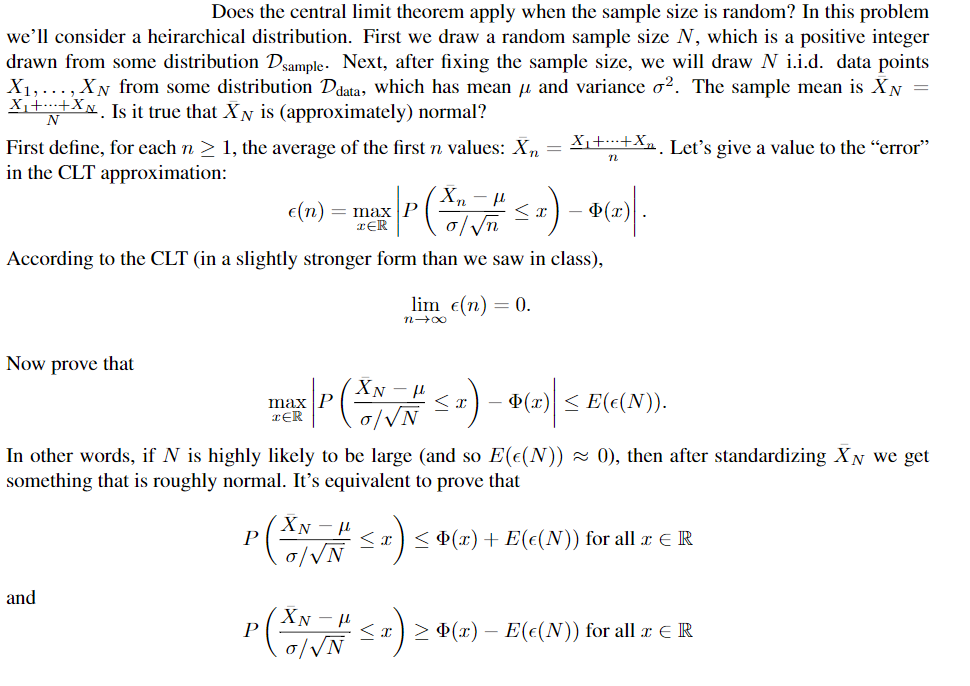 Sample Size Limit Theorem