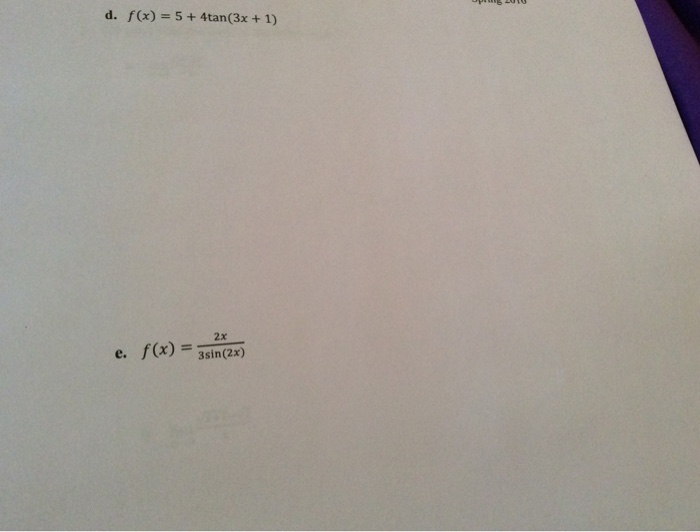 solved-find-the-derivative-of-the-following-f-x-5-chegg