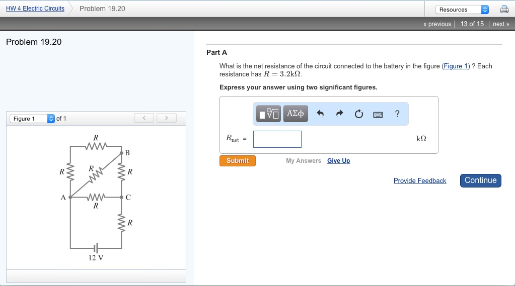 Solved Part A What is the net resistance of the circuit