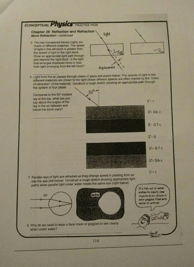 Solved CONCEPTUAL Physics mACTCE PAR Chapter 28 Reflection Chegg