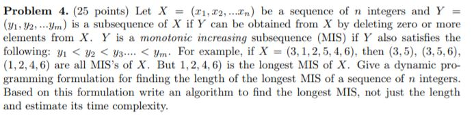 Solved Problem 4. (25 points) Let X = (x1,x2, rn) be a | Chegg.com