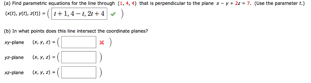 Solved Find parametric equations for the line through (1, 4, | Chegg.com