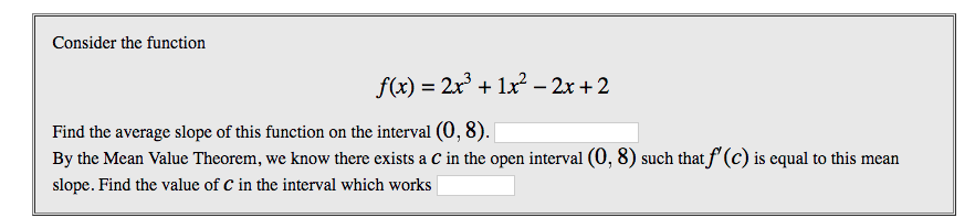 Solved Consider the function x2-2r+2 Find the average slope | Chegg.com