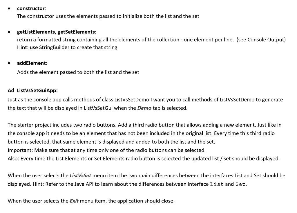 Solved What is the finished code in Java? Some code to start | Chegg.com
