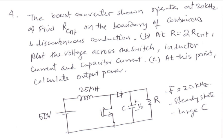 Solved 4. c마 lut hs Volhse acyoss tha Swith, inductor a^wt.t | Chegg.com