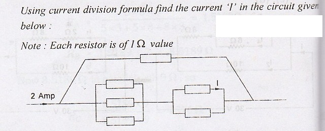Solved Using current division formula find the current 'in | Chegg.com