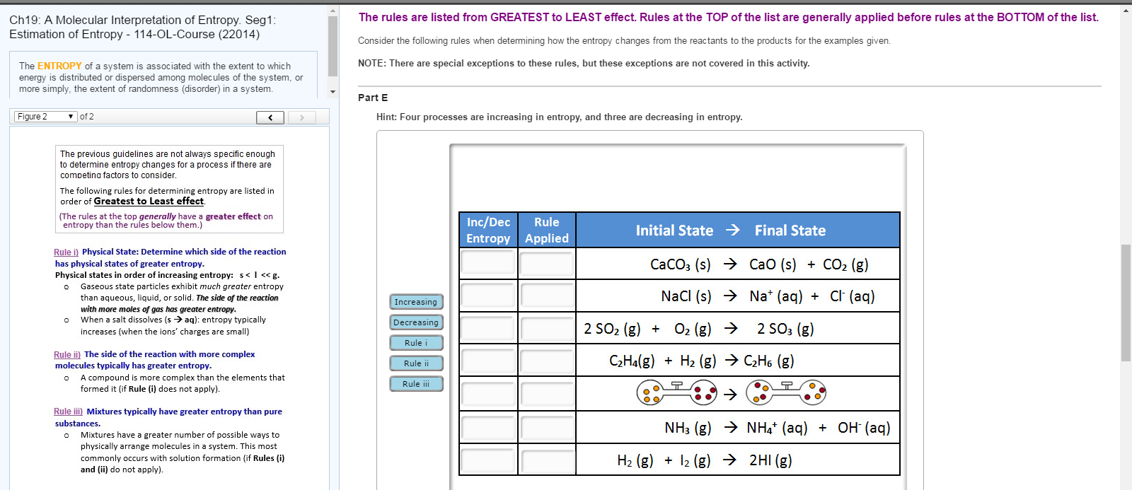 Solved The ENTROPY of a system is associated with the extent | Chegg.com