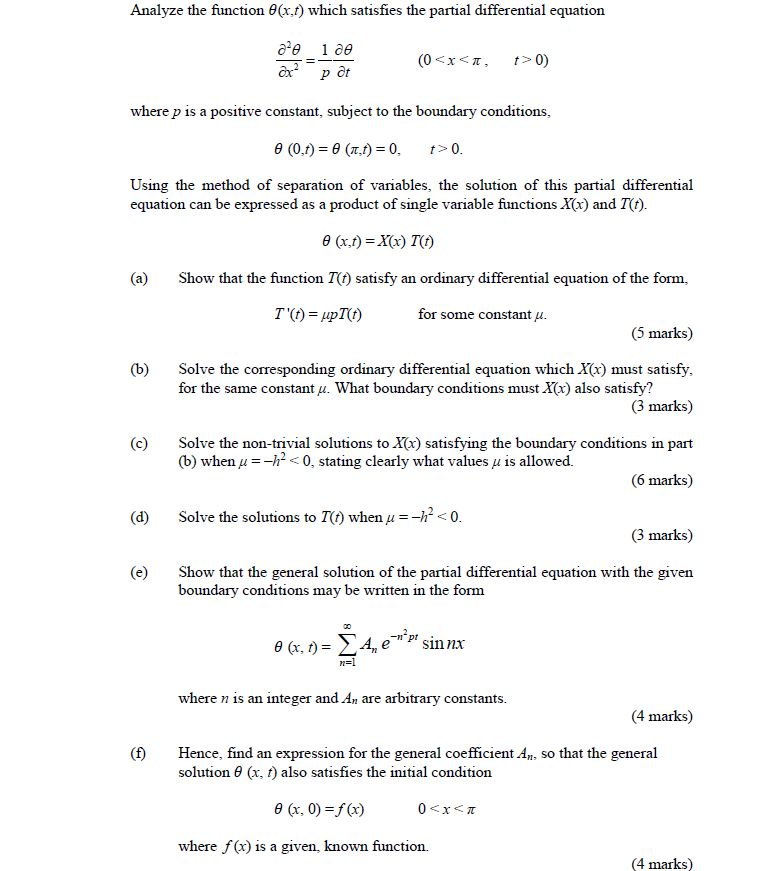 Solved Analyze the function θ(x) which satisfies the partial | Chegg.com