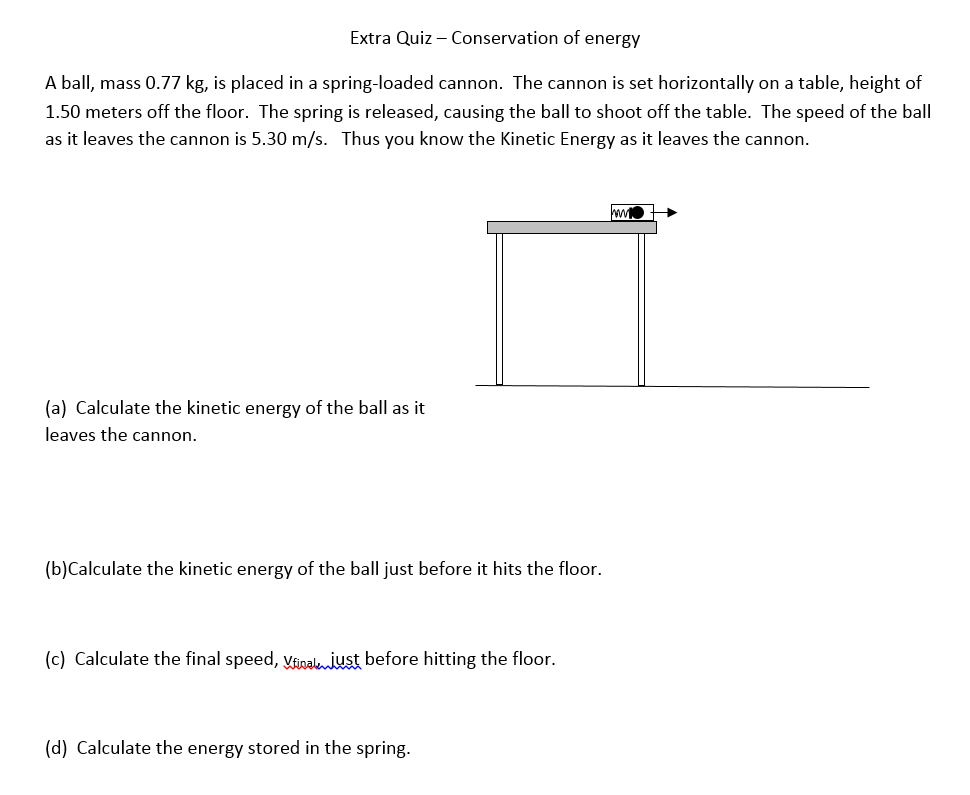 Solved A ball, mass 0.77 kg, is placed in a springloaded