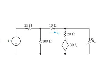 Solved The variable resistor (Ro) in the circuit is adjusted | Chegg.com