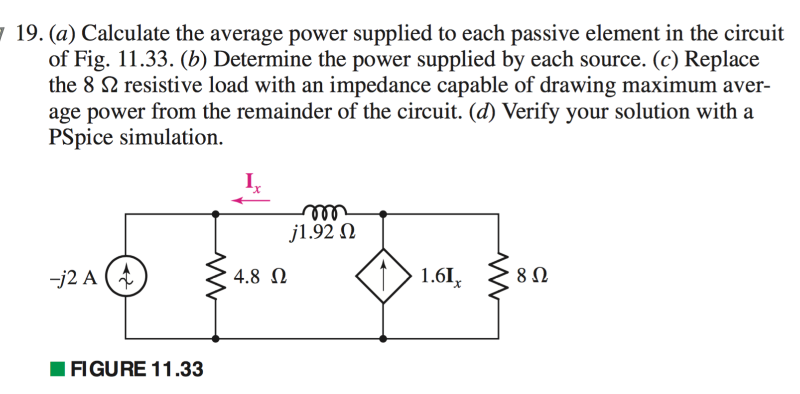 Solved Calculate the average power supplied to each passive | Chegg.com