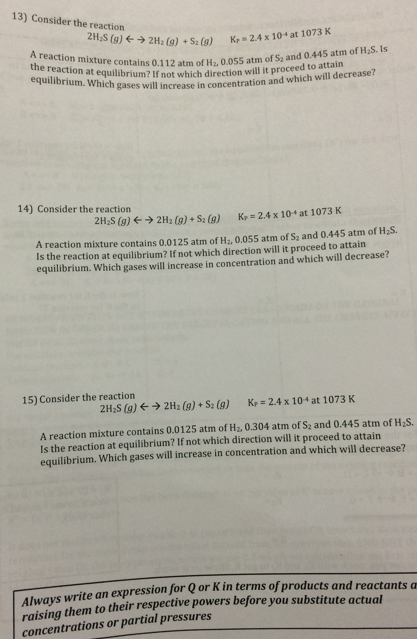 Solved 13) Consider the reaction A reaction mixture | Chegg.com