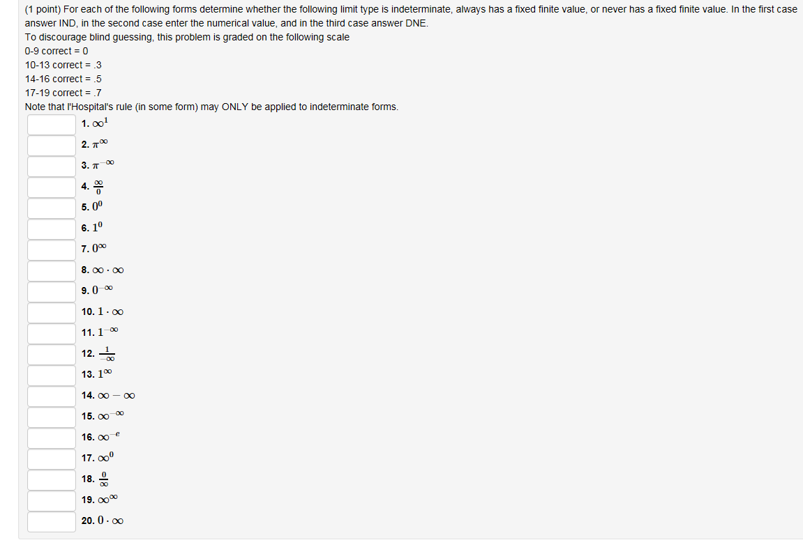 Solved For Each Of The Following Forms Determine Whether The | Chegg.com