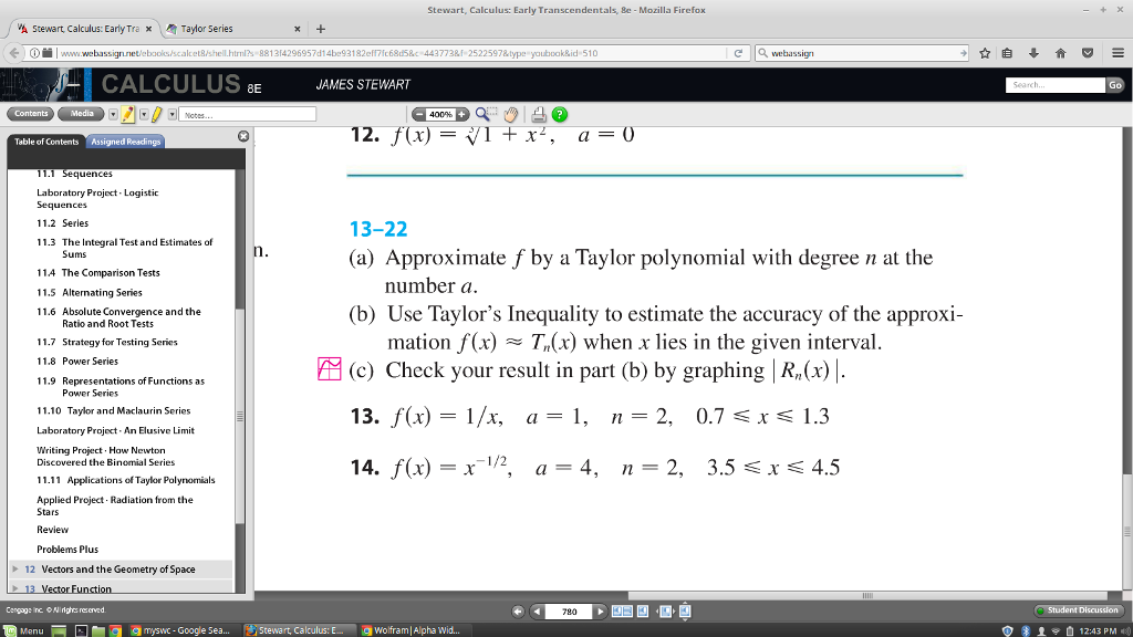 Solved Stewart, Calculus: Early Transcendentals, Be- Mozilla | Chegg.com