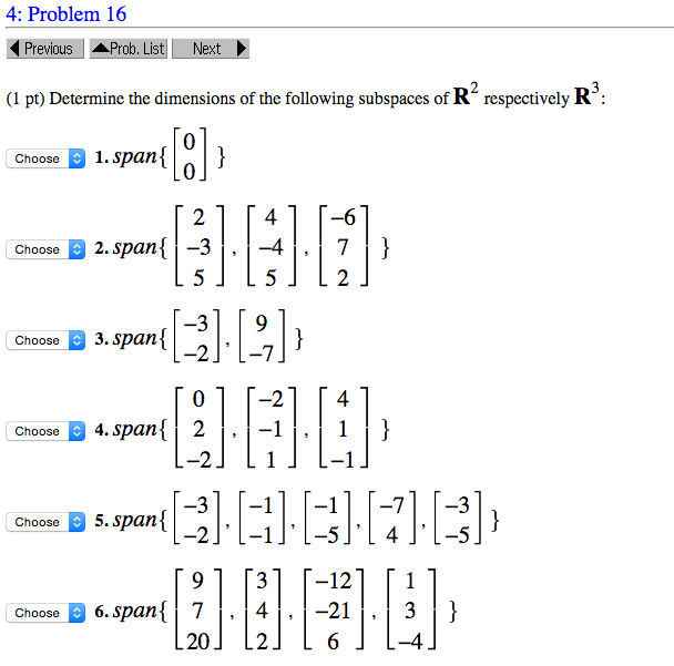 Determine The Dimensions Of The Following Subspaces Chegg Determine The Dimensions Of The Following Subspaces Chegg