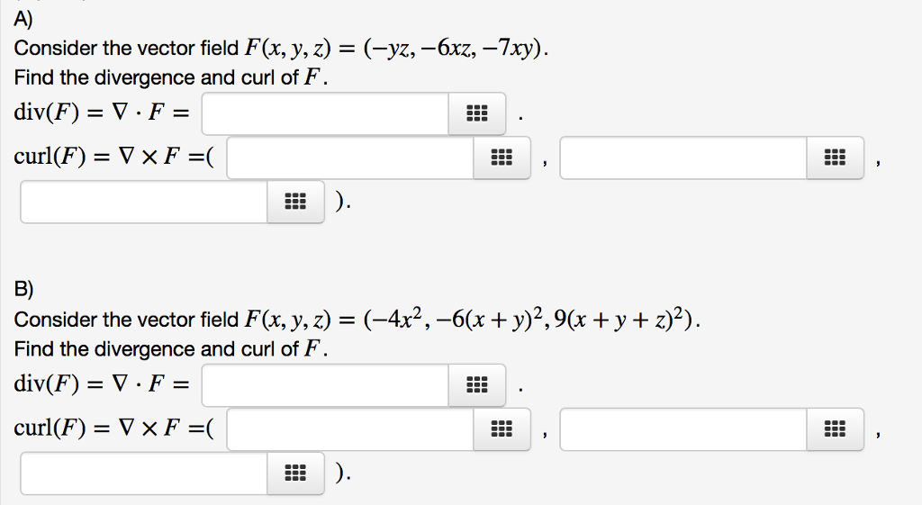 Solved A) Consider The Vector Field F(x, Y, Z)-(-yz, | Chegg.com