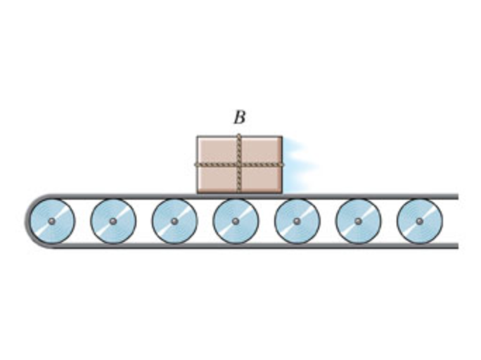 Solved The conveyor belt is designed to transport packages