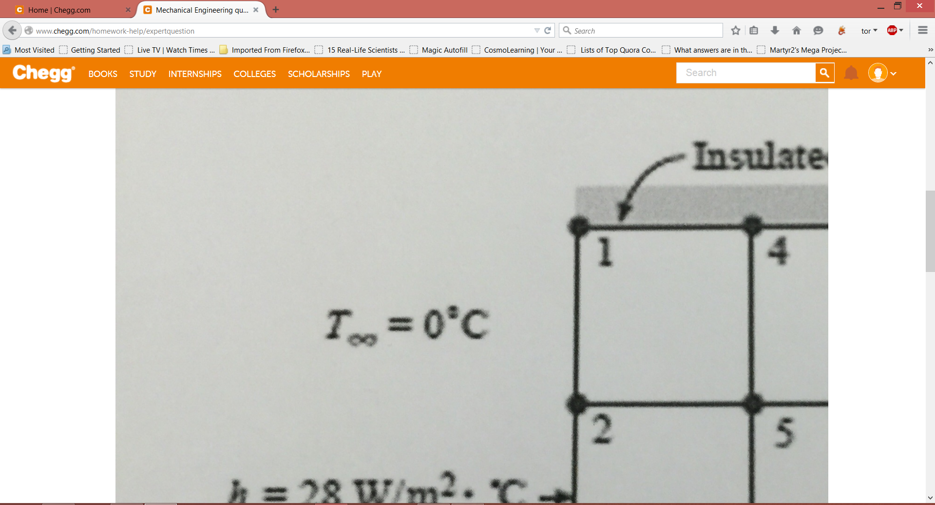 Solved C Home Chegg X Mechanical Engineering Qu... X 3 Hegg | Chegg.com