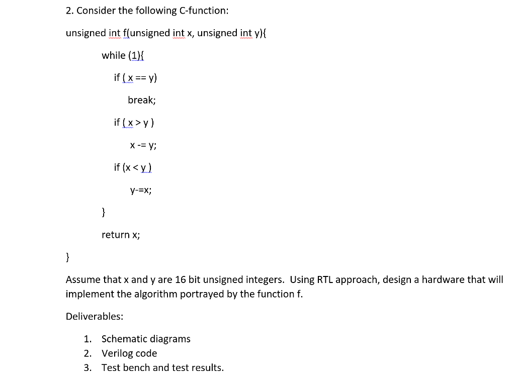 consider-the-following-c-function-unsigned-int-chegg