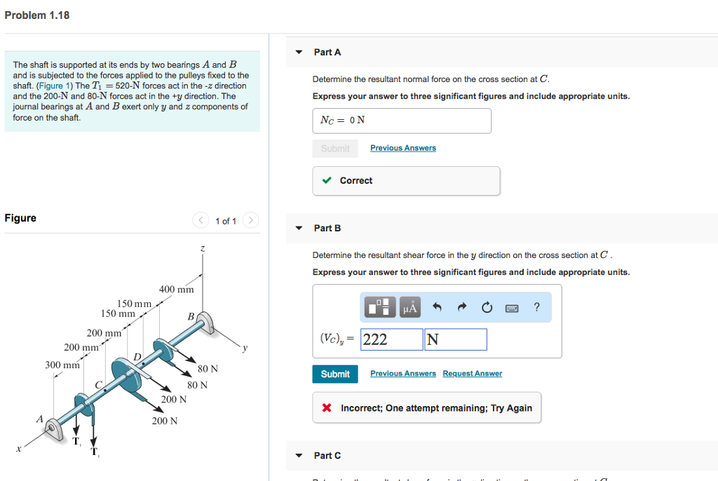 Part E Determine the resultant bending moment in | Chegg.com