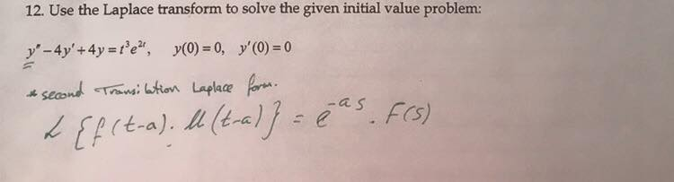 solved-12-use-the-laplace-transform-to-solve-the-given-chegg