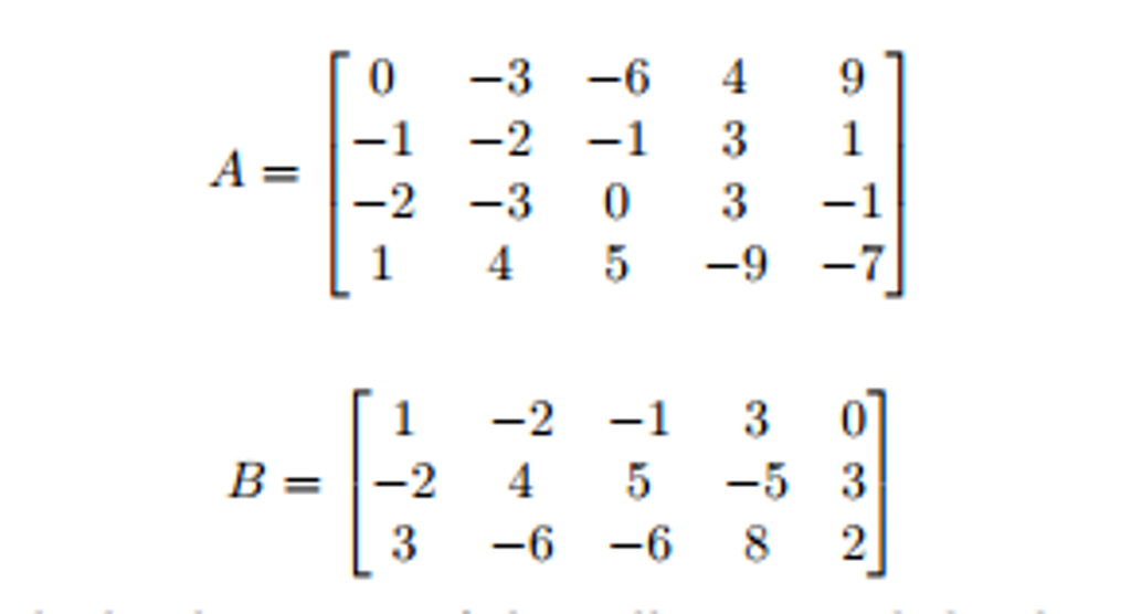 Solved Find A Basis For The Column Space, Null Space, And | Chegg.com