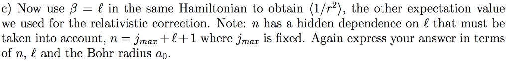 Solved Problem 7.3: Feynman-Hellmann theorem and hydrogen. | Chegg.com