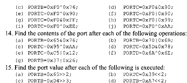 Solved 8. Write A C Program To Toggle All Bits Of Port B | Chegg.com