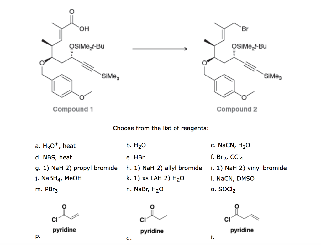 Solved Allylic bromide 2 was recently used as a key fragment