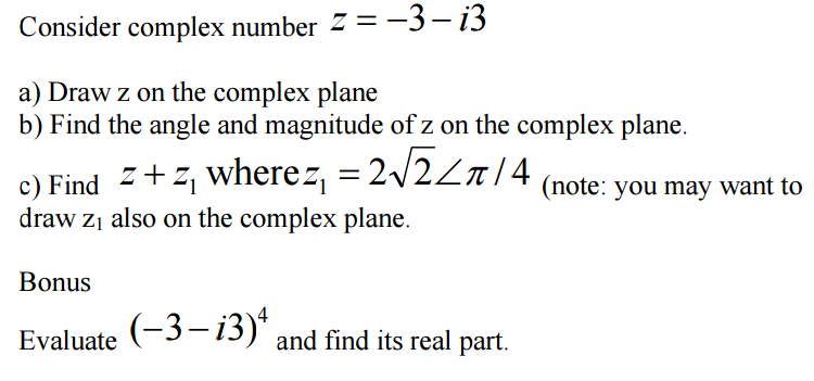 complex number z 3