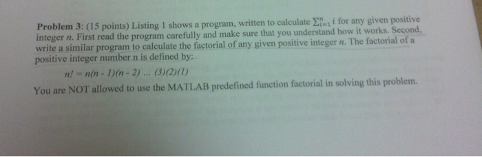 Solved Problem 3: (15 points) Listing 1 shows a program, | Chegg.com