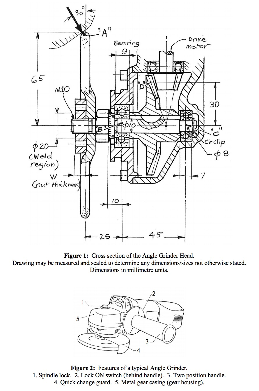 Case Study Angle Grinder rollingelement bearing