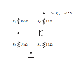 Solved Find the values of IC and VCE in the circuit of Given | Chegg.com