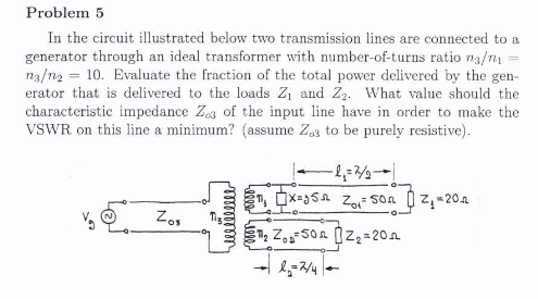 Problem 5 In the circuit illustrated below two | Chegg.com