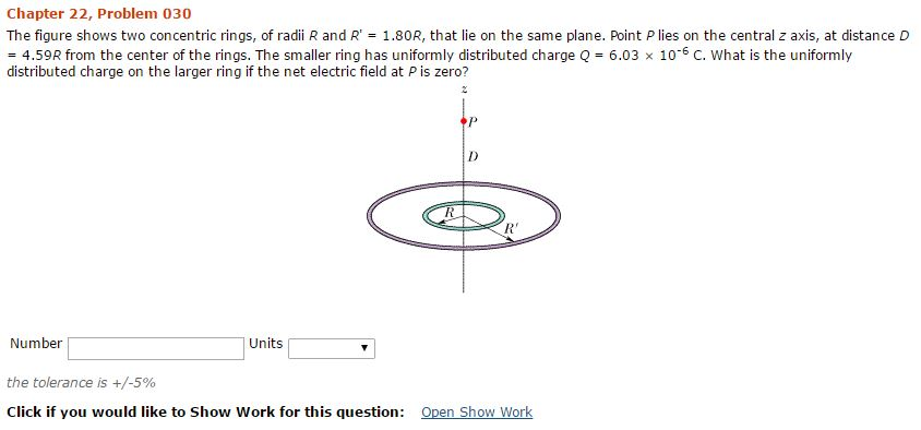 Solved The Figure Shows Two Concentric Rings, Of Radii R And | Chegg.com