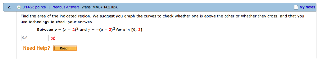 Solved 2. 0/14.28 points | Previous Answers WaneFMAC7 | Chegg.com