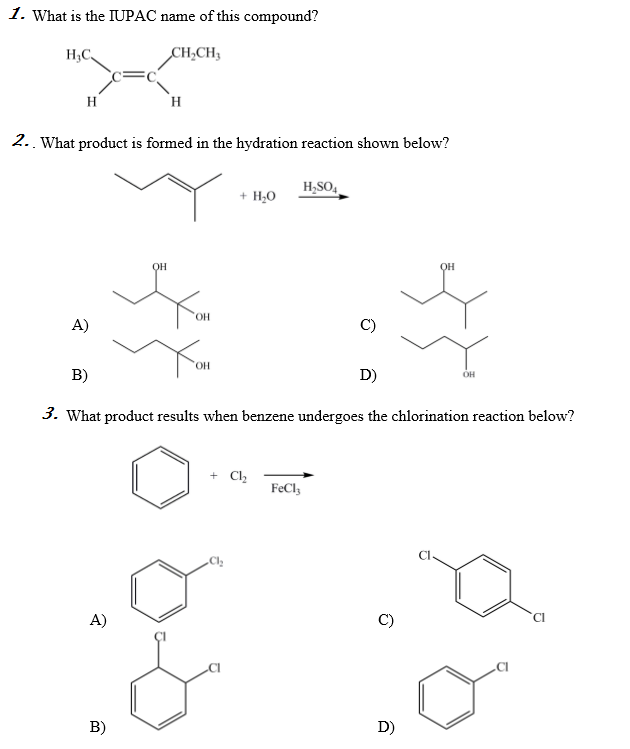 Solved What is the IUPAC name of this compound? What | Chegg.com