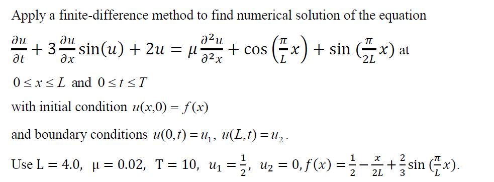 Solved Apply a finite-difference method to find numerical | Chegg.com