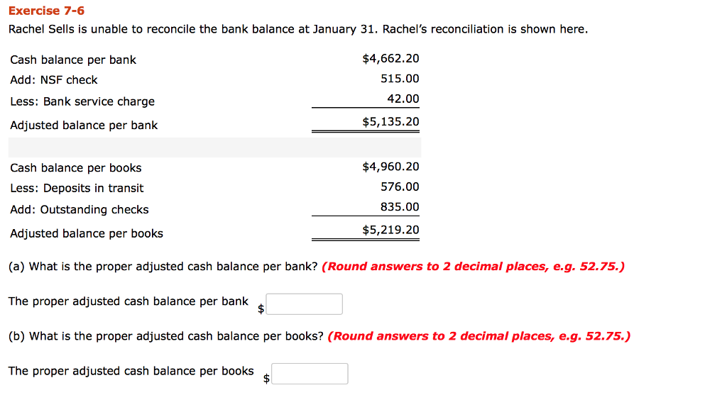 solved-exercise-7-6-rachel-sells-is-unable-to-reconcile-the-chegg