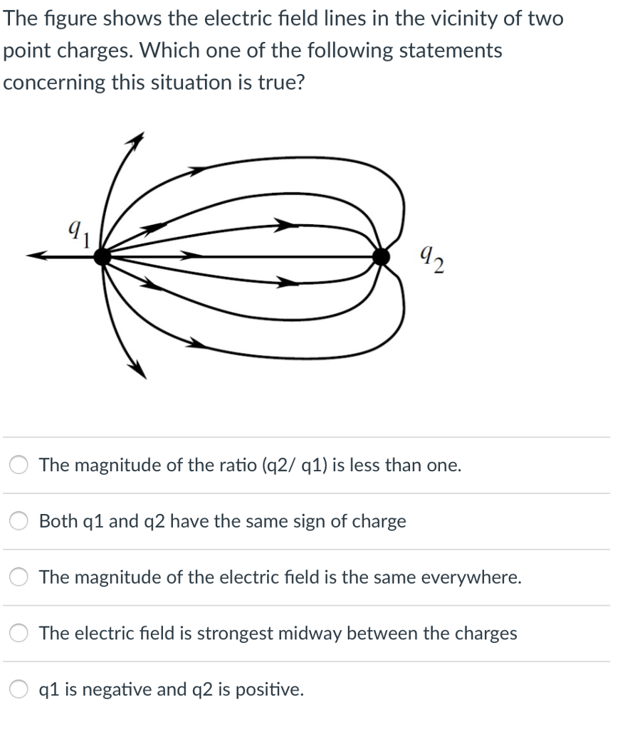 Solved: The Figure Shows The Electric Field Lines In The V... | Chegg.com