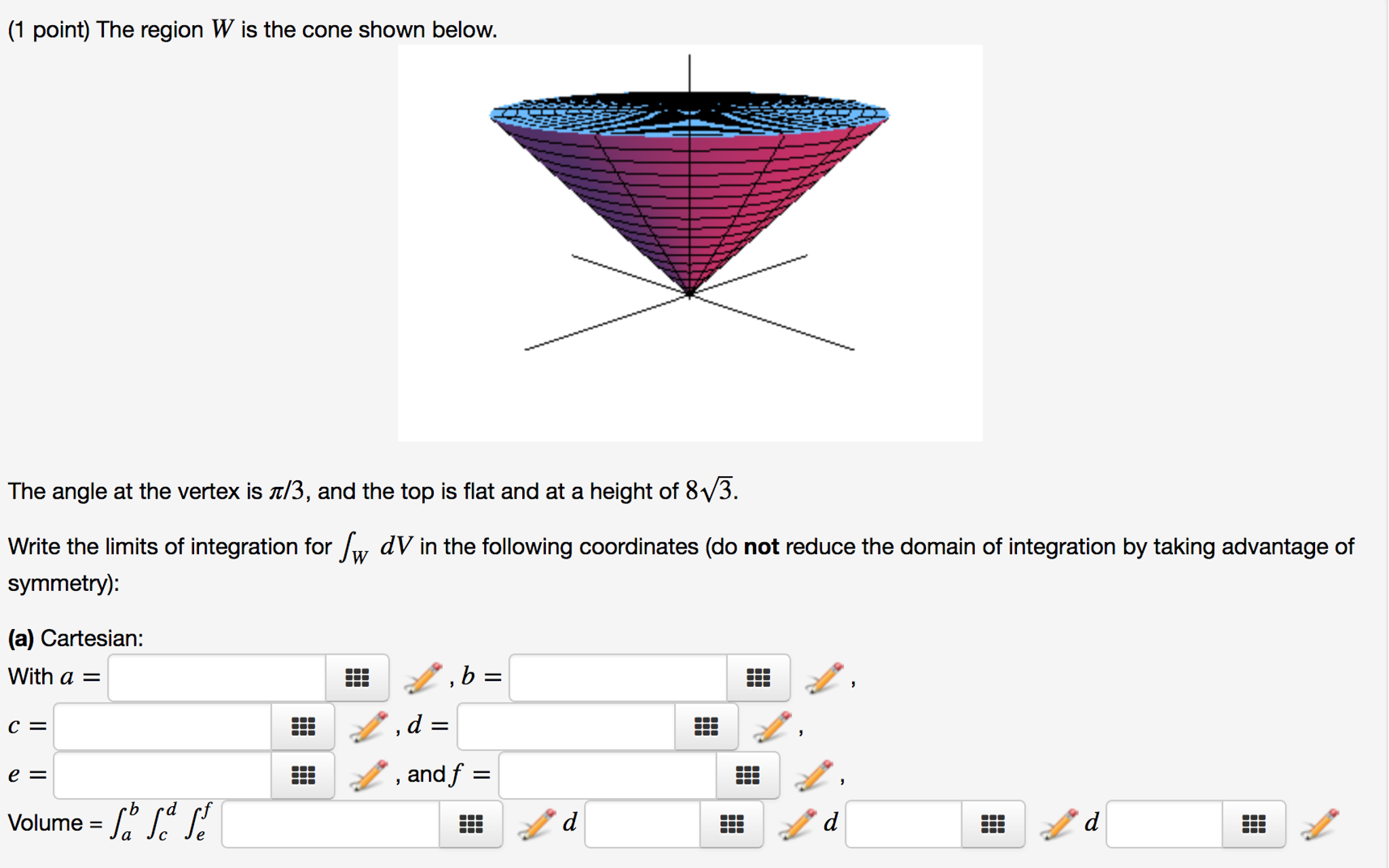 Solved Cylindrical With A =, B =, C =, D =, E =, And F =, | Chegg.com